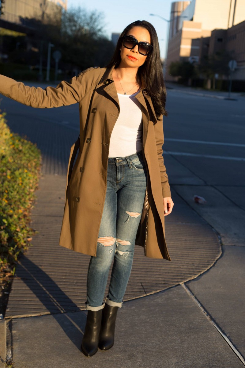 Topshop Olive Green Trench Coat Fall Fashion