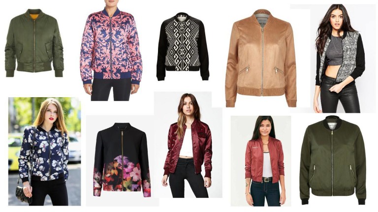 Fashionable bomber jackets collection