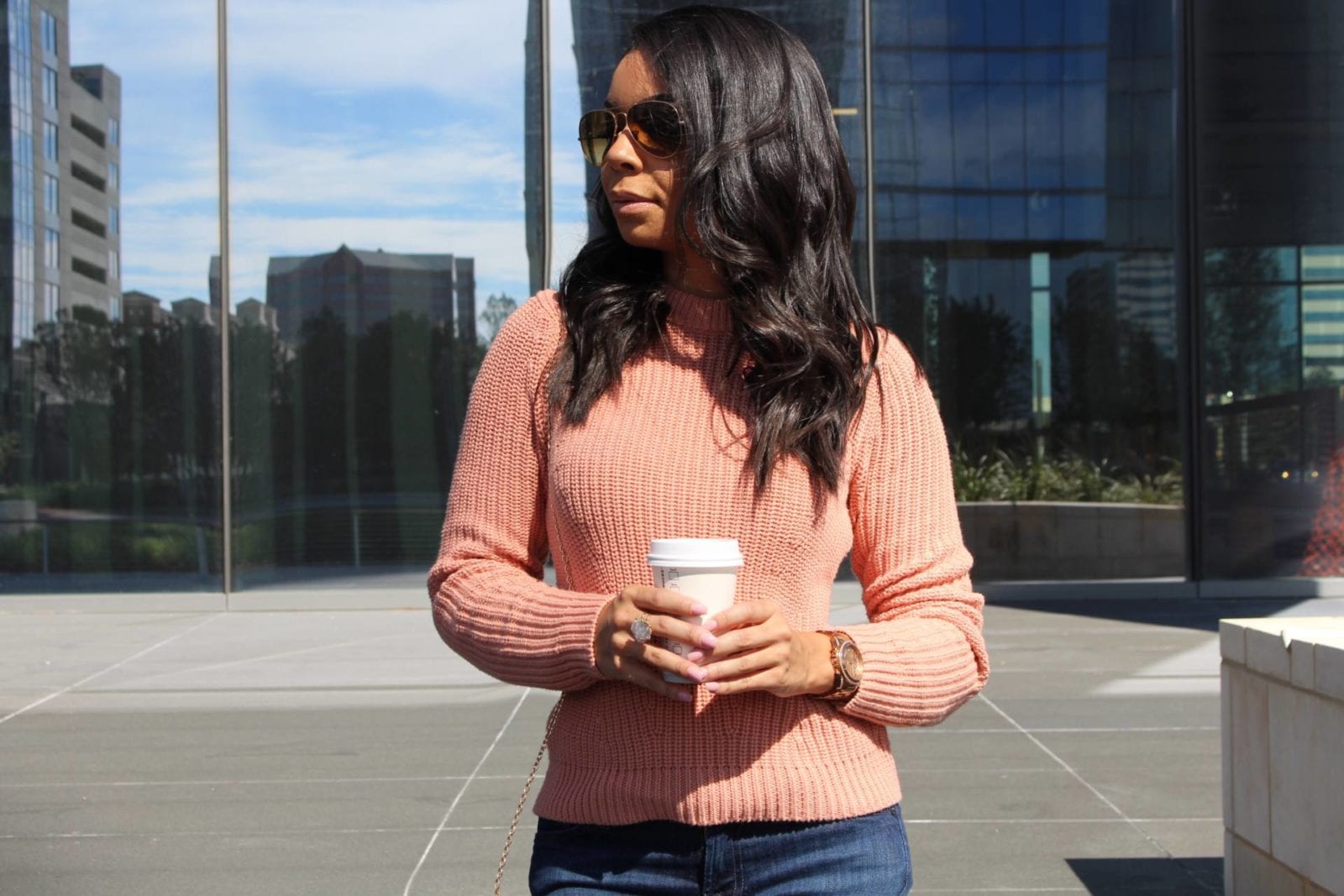 Chunky Knit H&M Sweater, Dolce Vita Over The Knee Boots | The B Werd
