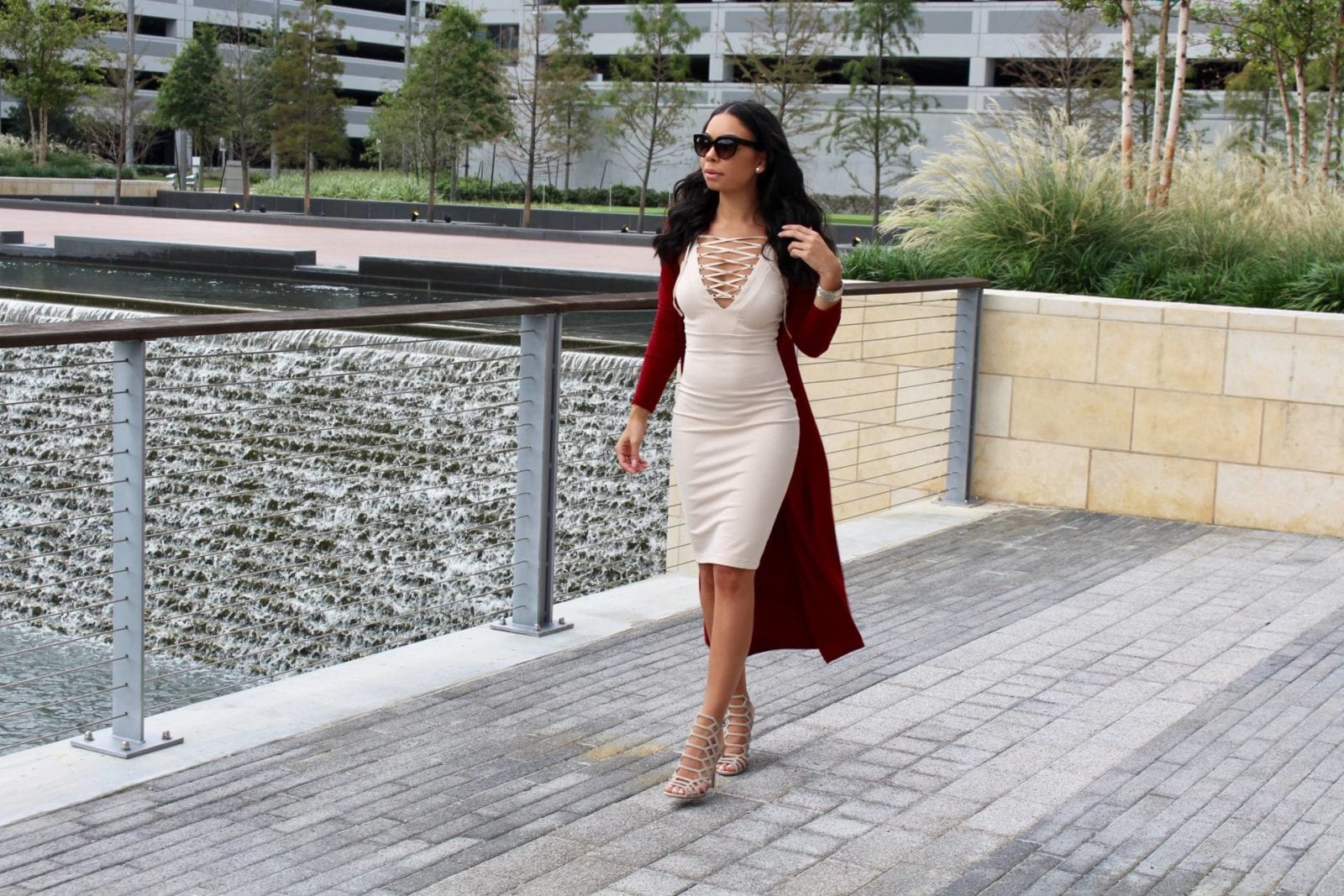 Forever 21 Nude Lace Up Dress | The B Werd Style Guide