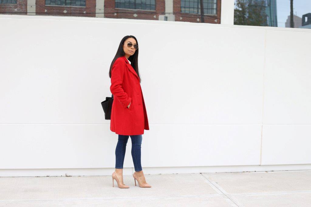 Red Peacoat | Style Guide | The B Werd