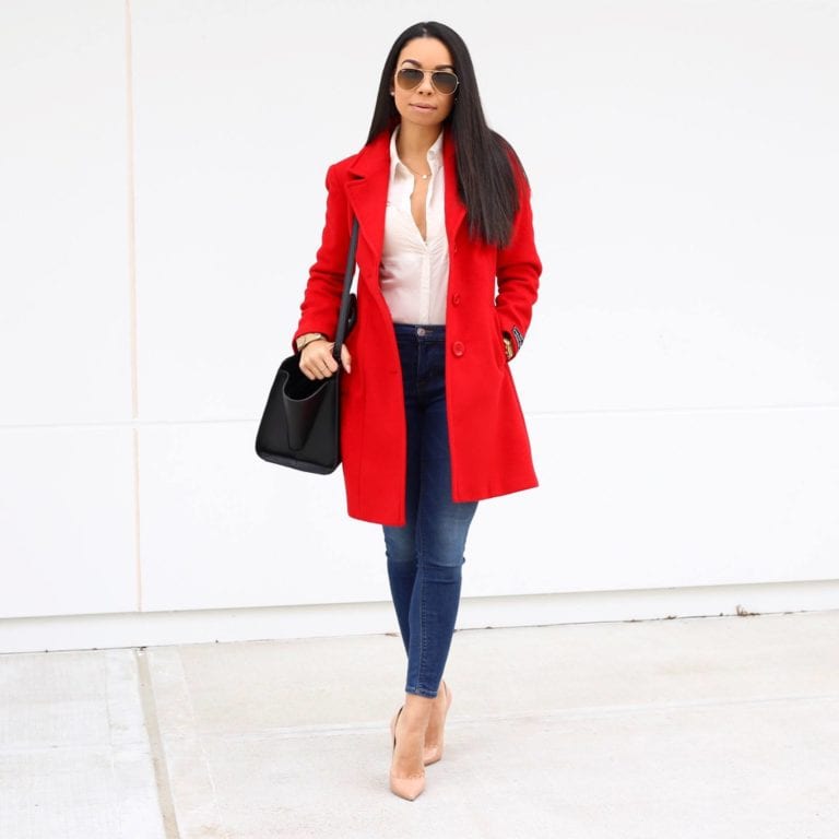Red Peacoat | Style Guide | The B Werd