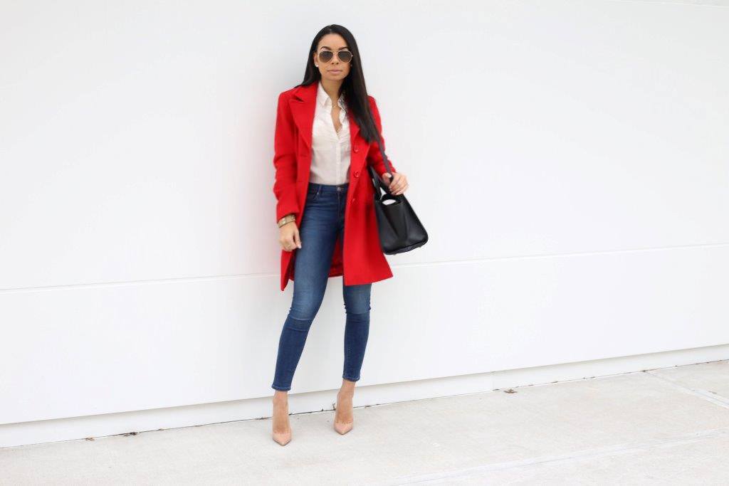 Red Peacoat | Style Guide | The B Werd