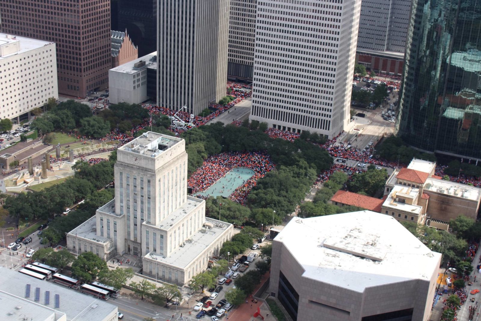 World Series Parade From a Helicopter | The B Werd