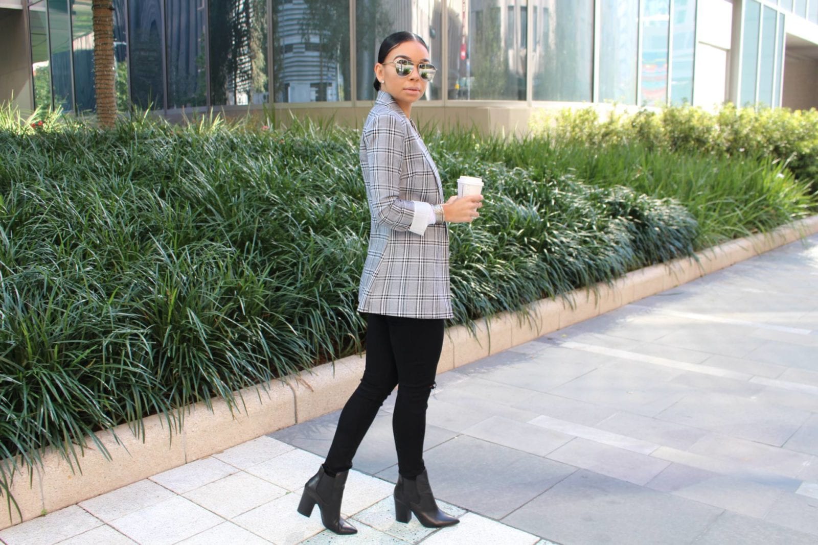 Gray Plaid Blazer | Style Guide