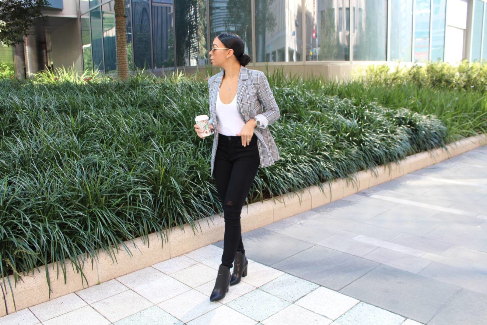 Gray Plaid Blazer | Style Guide