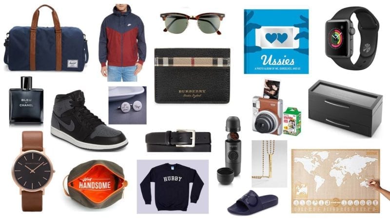 Men's gift ideas collage