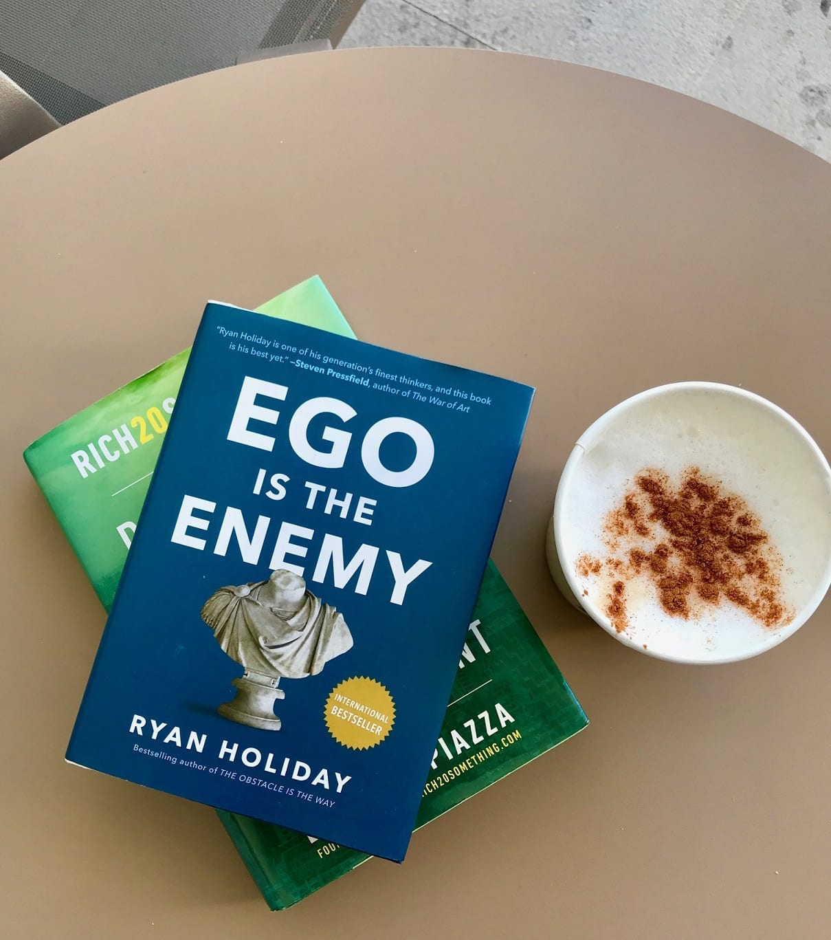 Ryan Holiday's Ego book