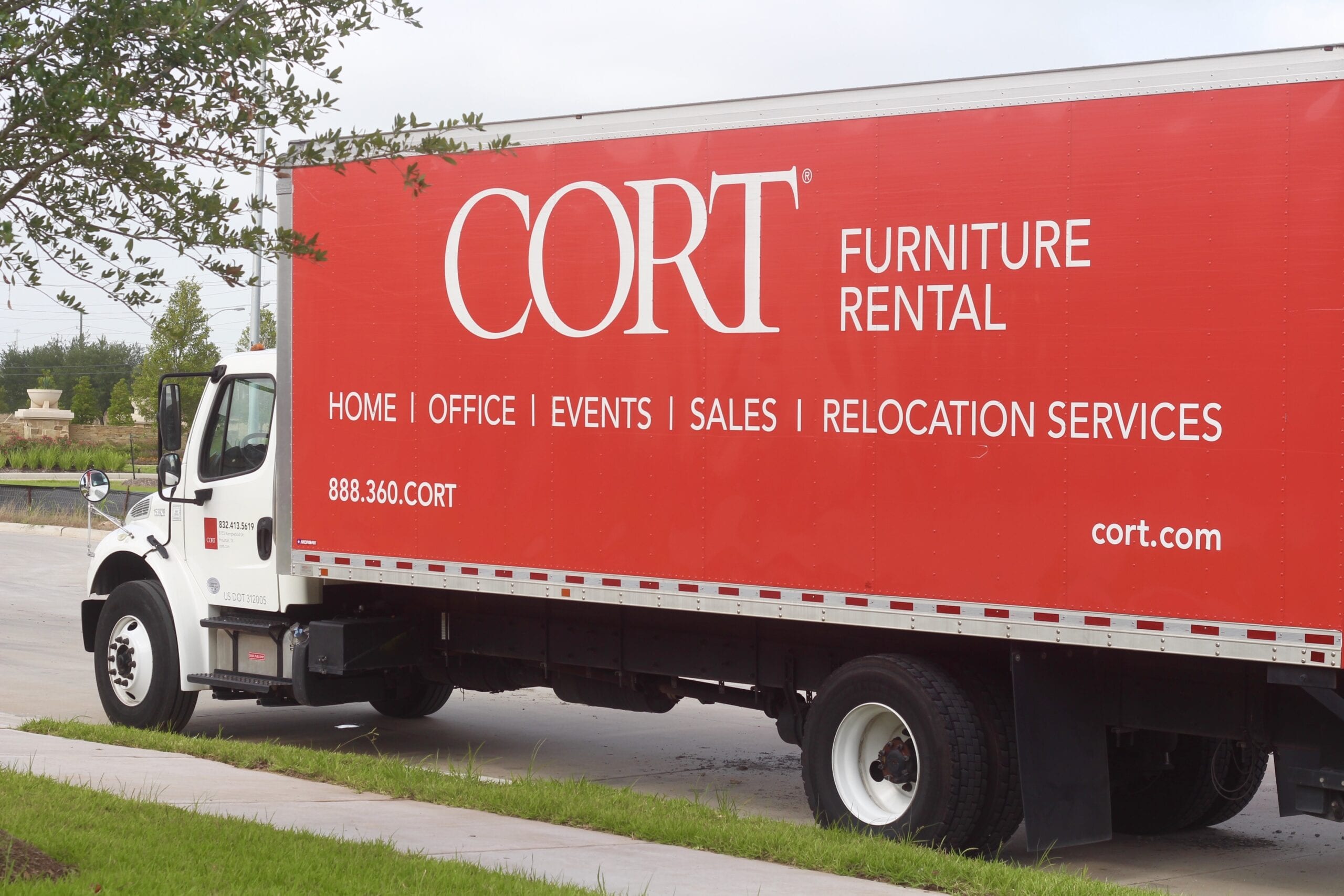 Cort Furniture Rental truck