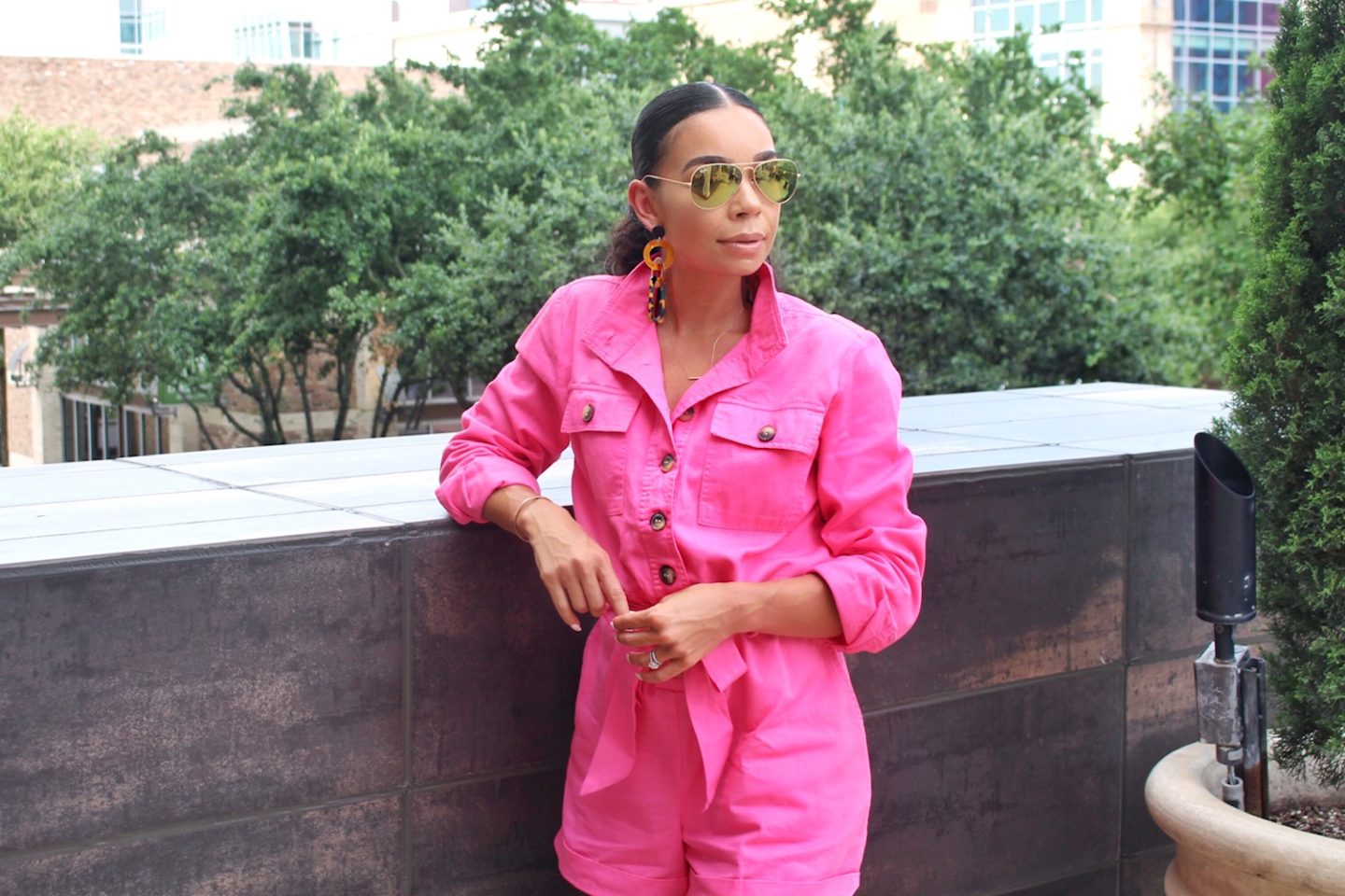 Bold Summer Statements with Express | Rocky Barnes Romper