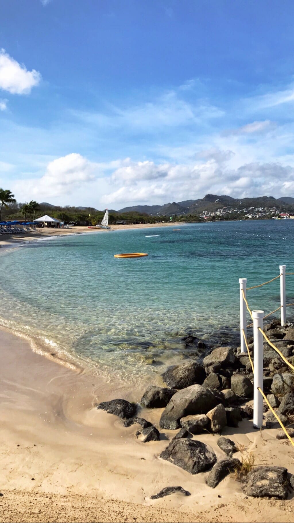Tropical beach with clear water