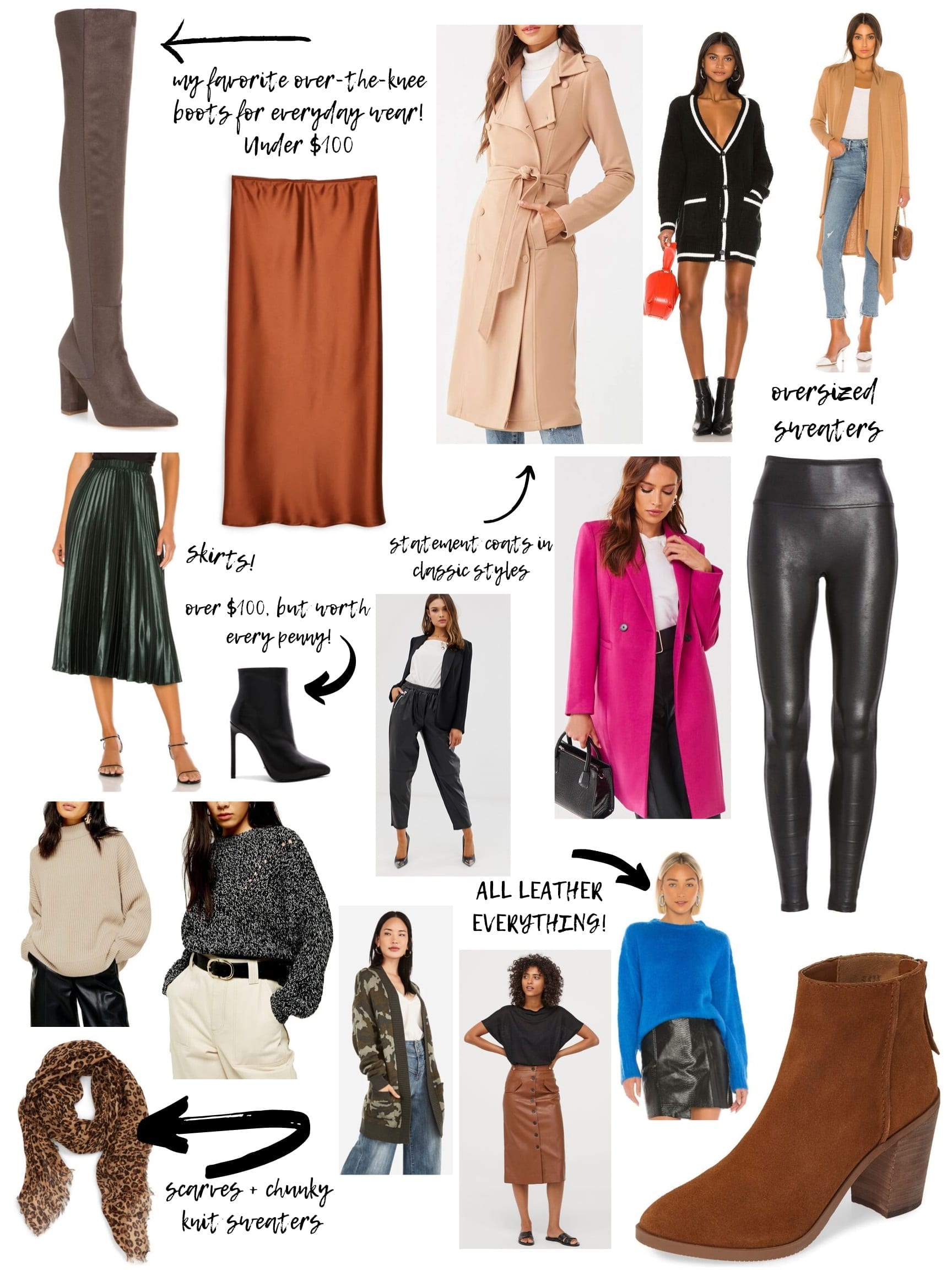 Fashion outfit collage.